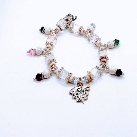 925 * Bracelet Heart Pendant "Follow your Heart" - Picture 4 of 4